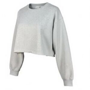 WILO THE LABEL Gray Women's Cropped Sweatshirt. Size S